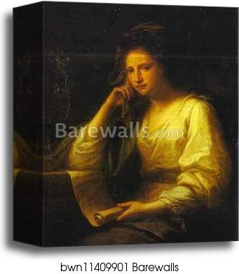 Portrait of a Young Woman as a Sibyl by Angelica Kauffman, Canvas Print