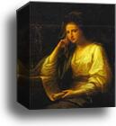 Portrait of a Young Woman as a Sibyl by Angelica Kauffman, Canvas Print