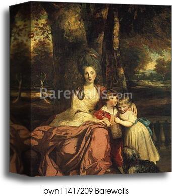 Lady Elizabeth Delmé and Her Children by Sir Joshua Reynolds, Canvas Print