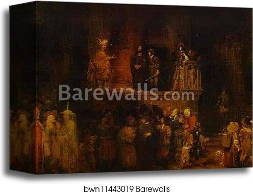 Ecce Homo by Aert De Gelder, Canvas Print