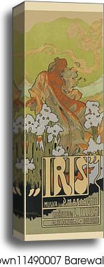 L'opéra-comique "Iris" by Adolfo Hohenstein, Canvas Print
