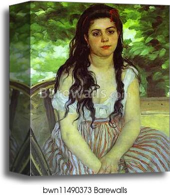 In the Summer by Pierre-Auguste Renoir, Canvas Print