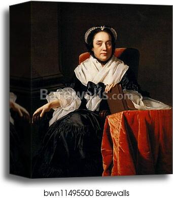 Mrs John Ashton by Joseph Wright Of Derby, Canvas Print