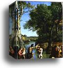 The Baptism of Christ by Jean-Baptiste-Camille Corot, Canvas Print