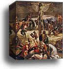 Crucifixion. Detail by Jacopo Robusti, Called Tintoretto, Canvas Print