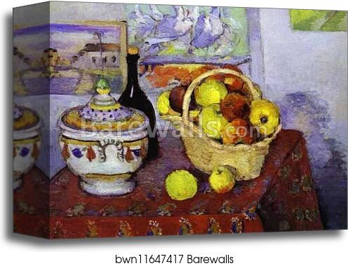 Still Life with Soup Tureen by Paul Cézanne, Canvas Print