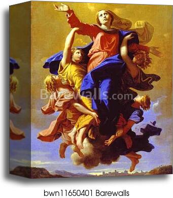 The Assumption of the Virgin by Nicolas Poussin, Canvas Print The Assumption of the Virgin by Nicolas Poussin, Canvas Print
