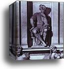 Tomb of Lorenzo de' Medici. Detail by Michelangelo, Canvas Print