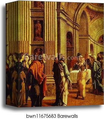 Presentation in the Temple by Jan Van Scorel, Canvas Print