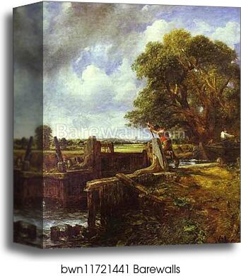 The Lock (A Boat Passing a Lock) by John Constable, Canvas Print The Lock (A Boat Passing a Lock) by John Constable, Canvas Print