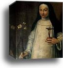 Portrait of a Nun (Portrait of Elena Anguissola) by Sofonisba Anguissola, Canvas Print