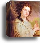 Portrait of O. K. Filippova by Vladimir Borovikovsky, Canvas Print