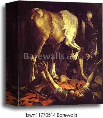 The Conversion of St. Paul by Caravaggio, Canvas Print