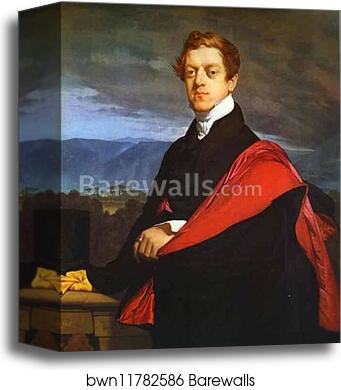 Portrait of Count Nikolay Gouriev by Jean-Auguste-Dominique Ingres, Canvas Print Portrait of Count Nikolay Gouriev by Jean-Auguste-Dominique Ingres, Canvas Print