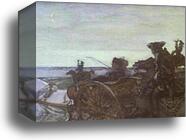Catherine II Setting out to Hunt with Falcons by Valentin Serov, Canvas Print