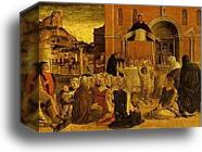 Miracles of St. Vincent Ferrar: He Raises Dead to Life by Giovanni Bellini, Canvas Print