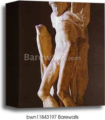Pieta Rondanini, unfinished by Michelangelo, Canvas Print