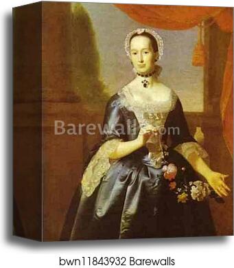 Mrs. Metcalf Bowler by John Singleton Copley, Canvas Print