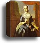 Mrs. Metcalf Bowler by John Singleton Copley, Canvas Print