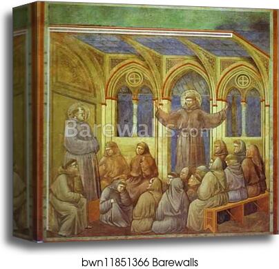 The Apparition at Arles by Giotto, Canvas Print