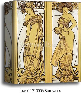 Documents Decoratifs by Alphonse Mucha, Canvas Print