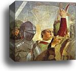 Legend of the True Cross: Battle Between Heraclius and Chosroes. Detail by Piero Della Francesca, Canvas Print