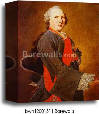 Portrait of Count J. E. Sievers by Georg Caspar Prenner, Canvas Print