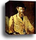 Self-Portrait with a Palette by Edouard Manet, Canvas Print