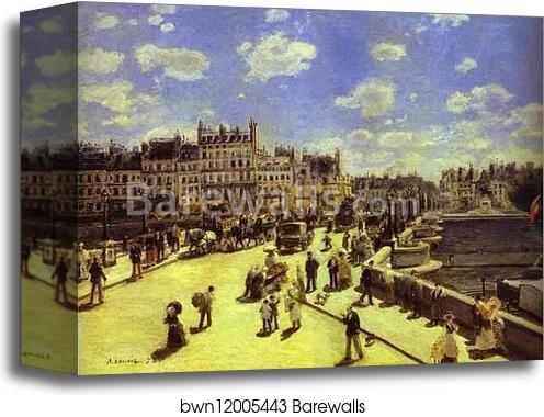 Pont Neuf, Paris by Pierre-Auguste Renoir, Canvas Print