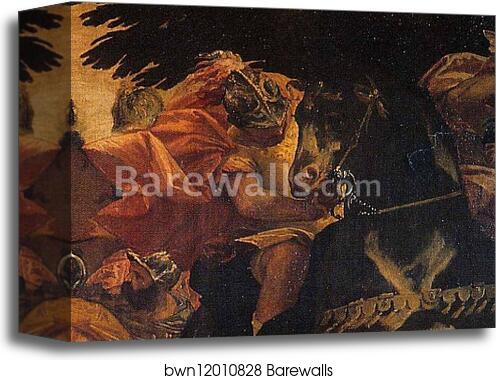 The Conversion of Saul. Detail by Paolo Veronese, Canvas Print