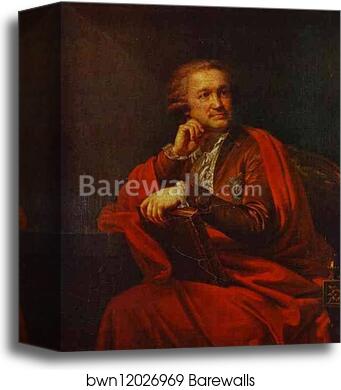 Portrait of Count Alexander Stroganoff by Johann Baptist Lampi The Elder, Canvas Print