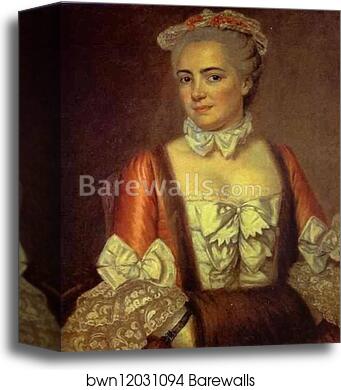 Portrait of Marie-Françoise Buron, the Artist's Cousin by Jacques-Louis David, Canvas Print