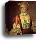 Portrait of Marie-Françoise Buron, the Artist's Cousin by Jacques-Louis David, Canvas Print