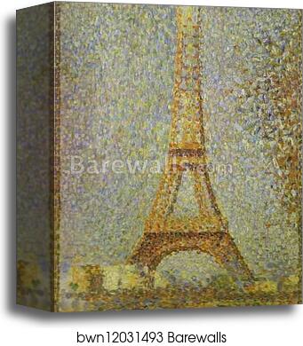 The Eiffel Tower by Georges Seurat, Canvas Print