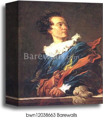 Fantastic Figure. Portrait of the Abbe de Saint-Non by Jean-Honoré Fragonard, Canvas Print Fantastic Figure. Portrait of the Abbe de Saint-Non by Jean-Honoré Fragonard, Canvas Print