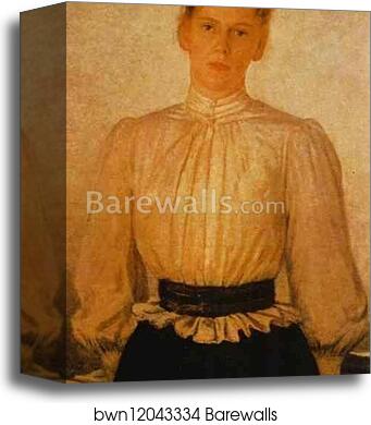 Portrait of Maria Tolstaya, Leo Tolstoy's Daughter by Nikolay Gay, Canvas Print Portrait of Maria Tolstaya, Leo Tolstoy's Daughter by Nikolay Gay, Canvas Print