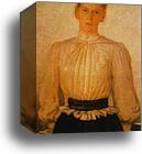 Portrait of Maria Tolstaya, Leo Tolstoy's Daughter by Nikolay Gay, Canvas Print