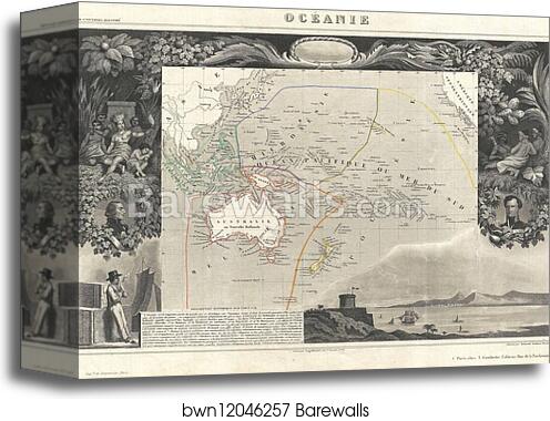 Oceanie by Victor Jules Levasseur, Canvas Print