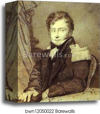 Portrait of Gurko by Orest Kiprensky, Canvas Print