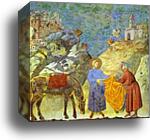 St. Francis Giving His Cloak to a Poor Man by Giotto, Canvas Print