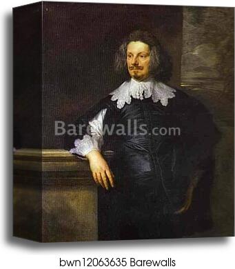 Portrait of an English Gentleman by Sir Anthony Van Dyck, Canvas Print Portrait of an English Gentleman by Sir Anthony Van Dyck, Canvas Print
