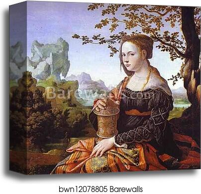 Mary Magdalene by Jan Van Scorel, Canvas Print