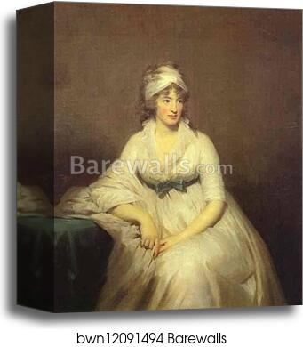 Portrait of Isabella McLeod, Mrs. James Gregory by Sir Henry Raeburn, Canvas Print