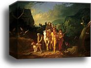 Daniel Boone Escorting Settlers through the Cumberland Gap by George Caleb Bingham, Canvas Print