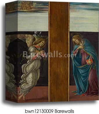 The Annunciation by Sandro Botticelli, Canvas Print