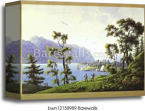 View of the Nikolsky Monastery on Lake Baikal by Andrey Martynov, Canvas Print View of the Nikolsky Monastery on Lake Baikal by Andrey Martynov, Canvas Print