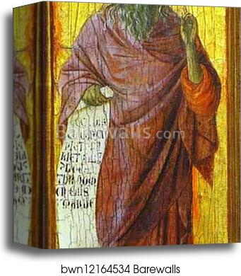 Maestà (front, predella) The Prophet Isaiah by Duccio Di Buoninsegna, Canvas Print Maestà (front, predella) The Prophet Isaiah by Duccio Di Buoninsegna, Canvas Print