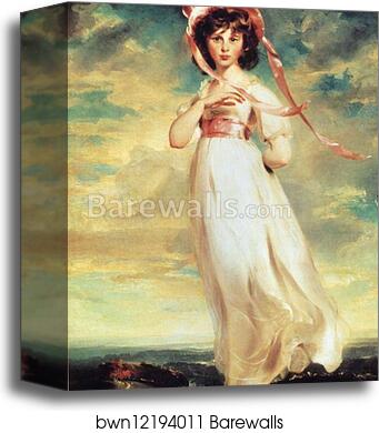 Sarah Barrett Moulton ('Pinkie') (1783-95) by Sir Thomas Lawrence, Canvas Print