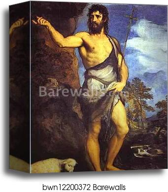 St. John the Baptist by Titian, Canvas Print