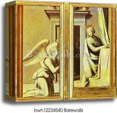Annunciation by Fra Bartolommeo, Canvas Print